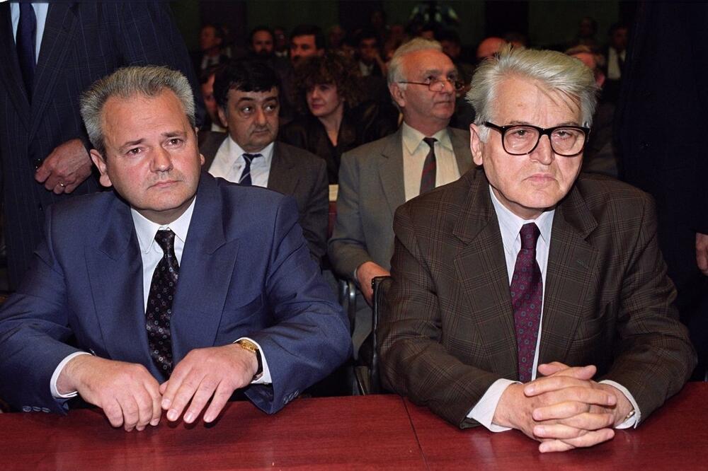 Slobodan Milošević i Dobrica Ćosić, Foto: LA Times