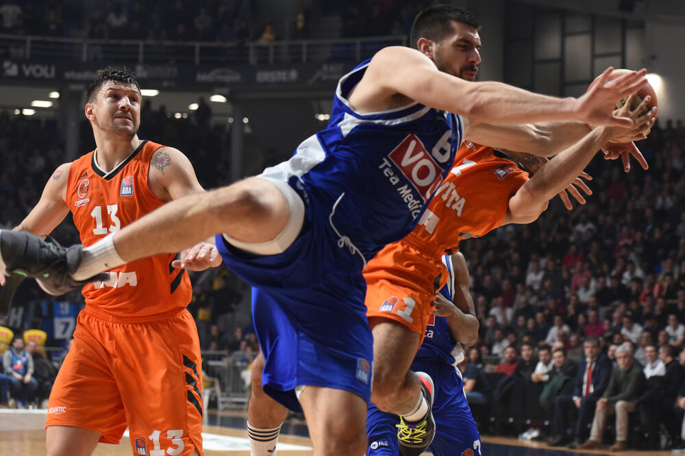 Sa meča Budućnost - Cedevita, Foto: Savo Prelević