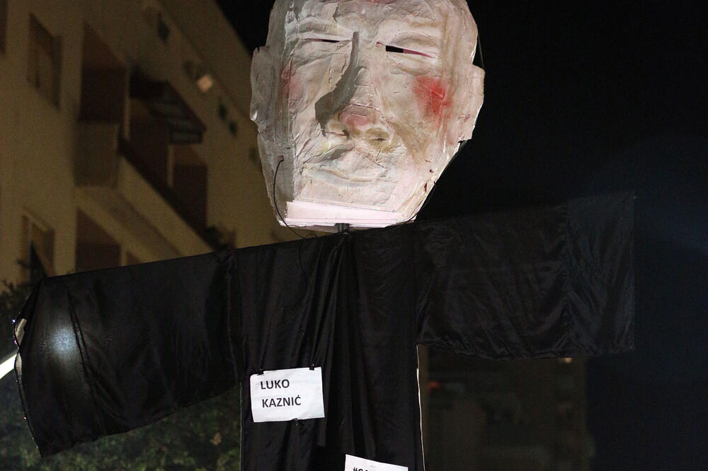 Detalj sa protesta, Foto: Filip Roganović