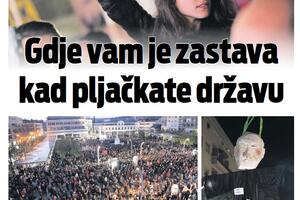 Naslovna strana "Vijesti" za 16. mart