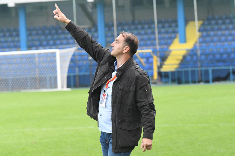 Trener Mladosti Vojislav Pejović, Foto: Savo Prelević