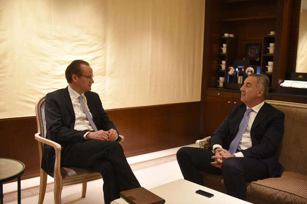 Krihbaum i Đukanović, Foto: Služba za informisanje Predsjednika Crne Gore