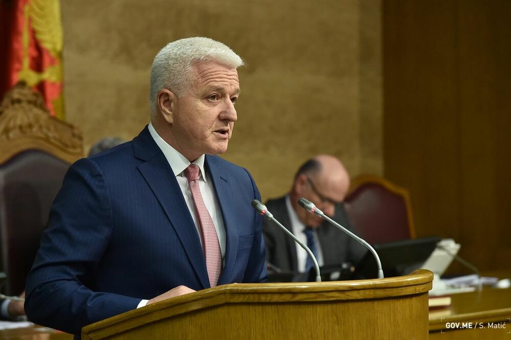 Marković u Skupštini, Foto: Gov.me