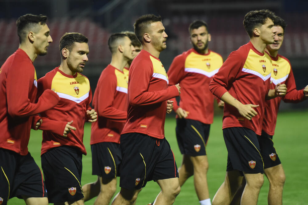 Sa treninga fudbalske reprezentacije, Foto: Savo Prelević