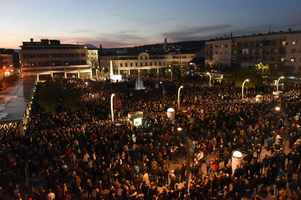Sa protesta, Foto: Savo Prelević