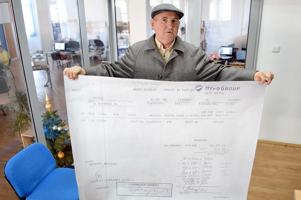 Borivoje Petrović u redakciji “Vijesti”, Foto: Zoran Đurić