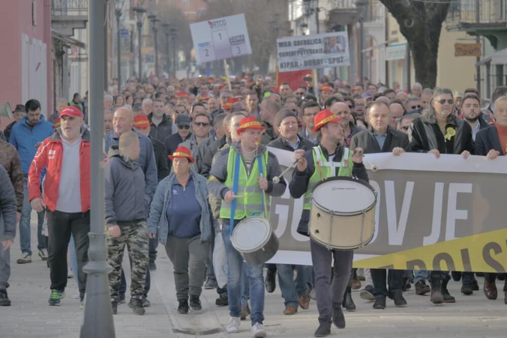 Protest Demokratske Crne Gore, Demosa i Crnogorske na Cetinju, Foto: Demokratska Crna Gora