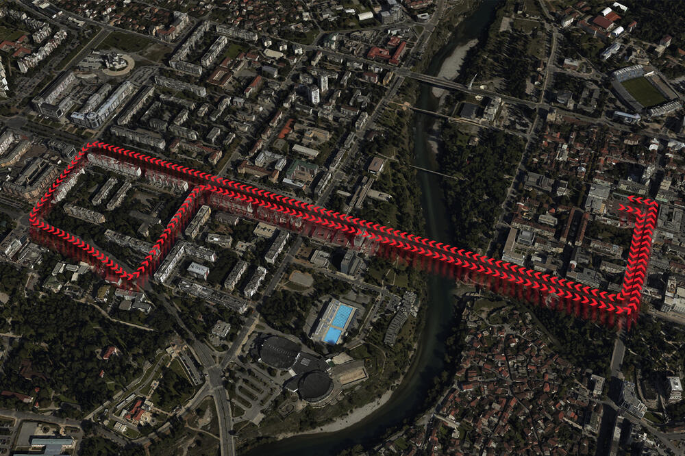 Ruta kretanja protestne šetnje građanskog protesta "Odupri se 97.000", Foto: Odupri se 97.000