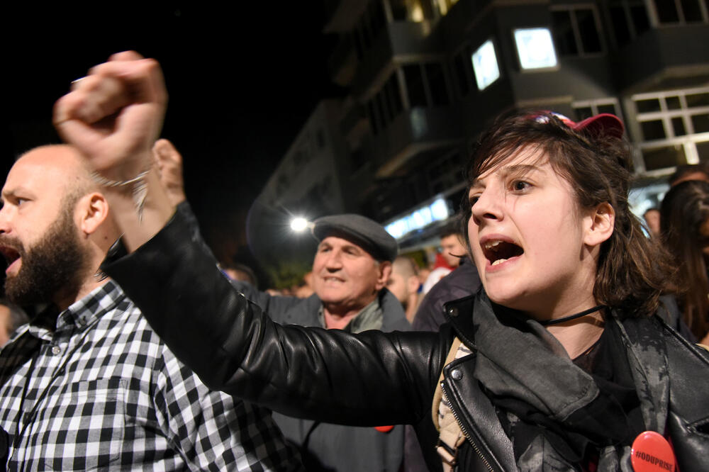 Sa protesta, Foto: Boris Pejović