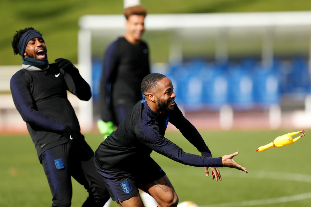 Englezi na treningu, Foto: Reuters