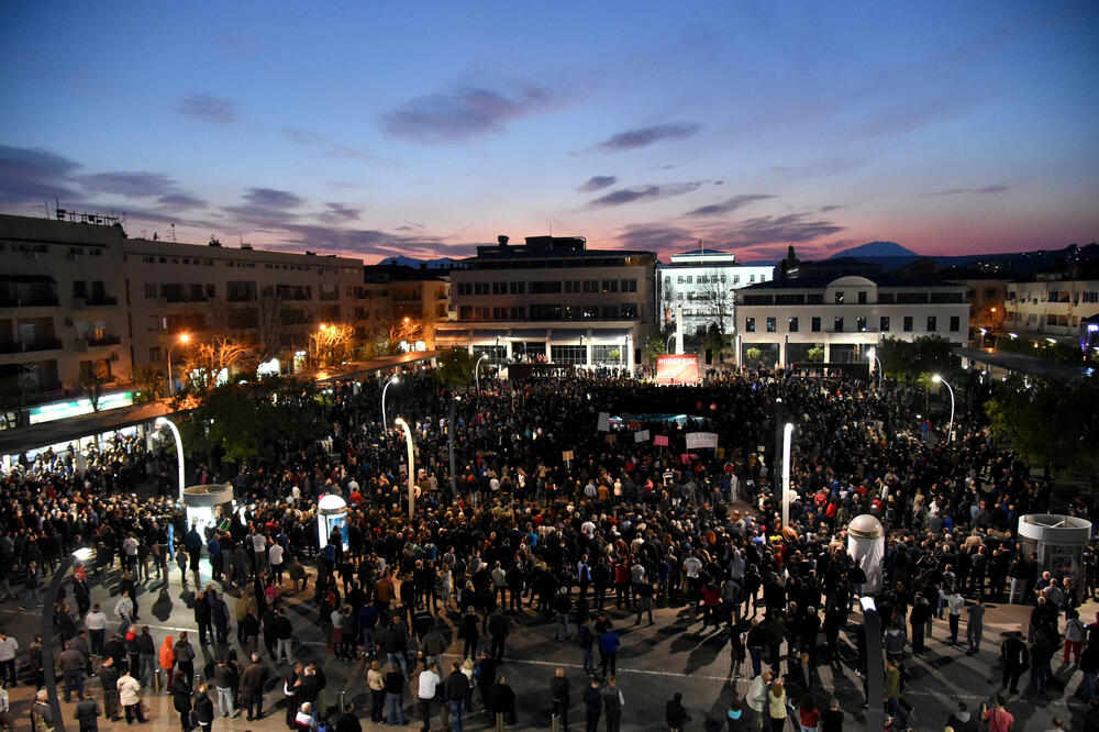 Sa protesta u Podgorici, Foto: Boris Pejović