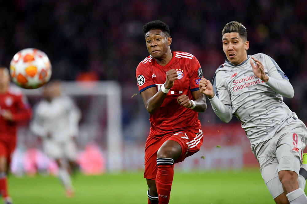 David Alaba i Roberto Firmino u osmini finala Lige šampiona, Foto: Reuters