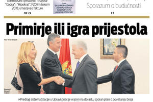 Naslovna strana "Vijesti" za 28. mart