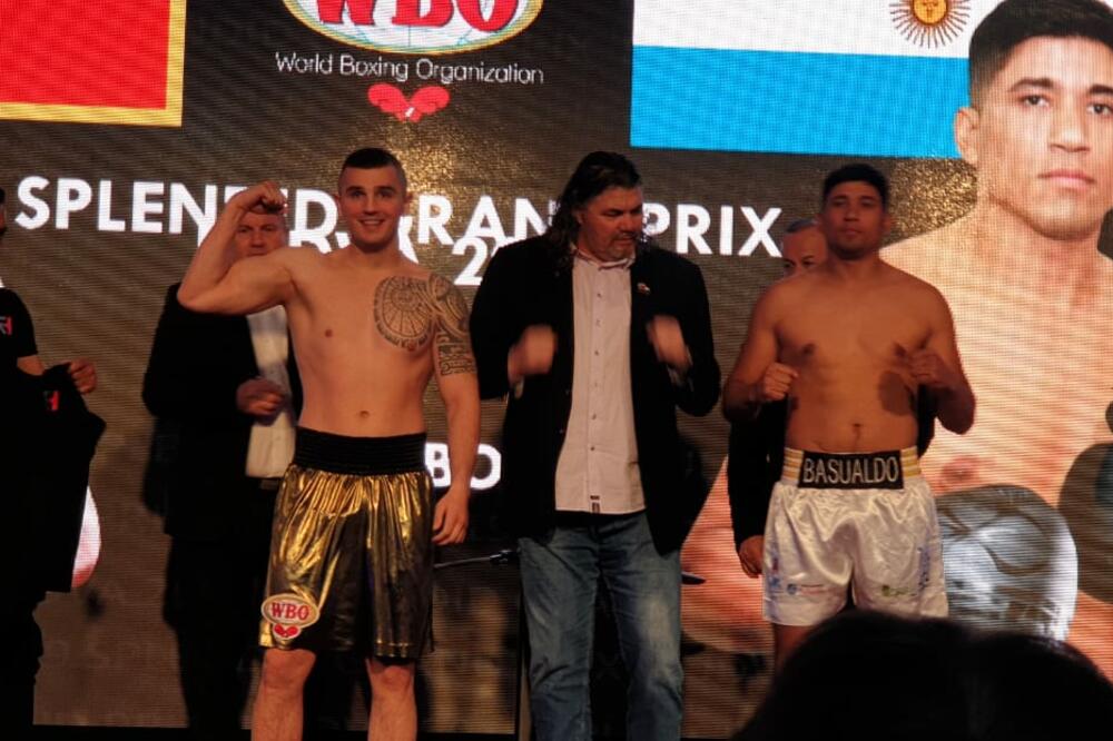 Dilan Prašović i Esekijel Basualdo nakon mjerenja