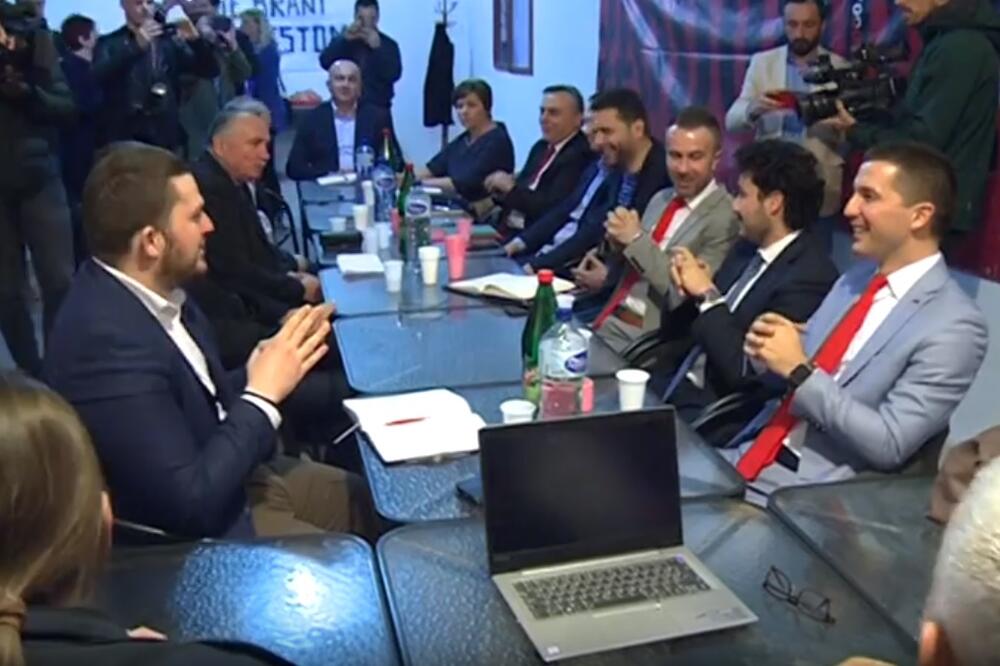 Sa sastanka opozicije i pokreta "Odupri se", Foto: Screenshot/TV Vijesti