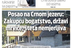 Naslovna strana "Vijesti" za 29. mart