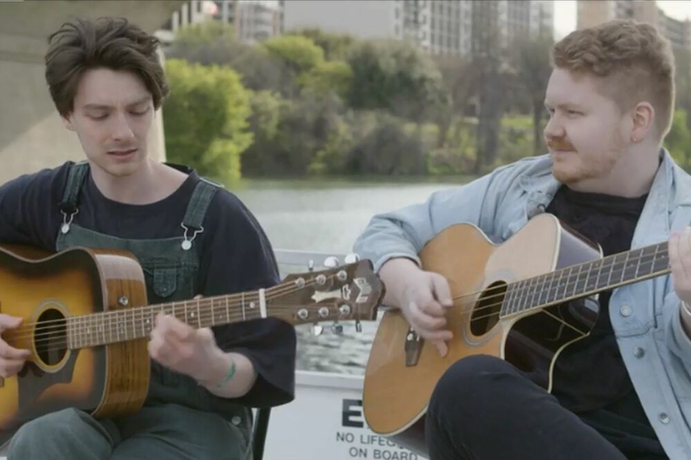 Stiven Ficpatrik (levo) i Odin Lading početkom nedelje na nastupu u Teksasu, Foto: BBC
