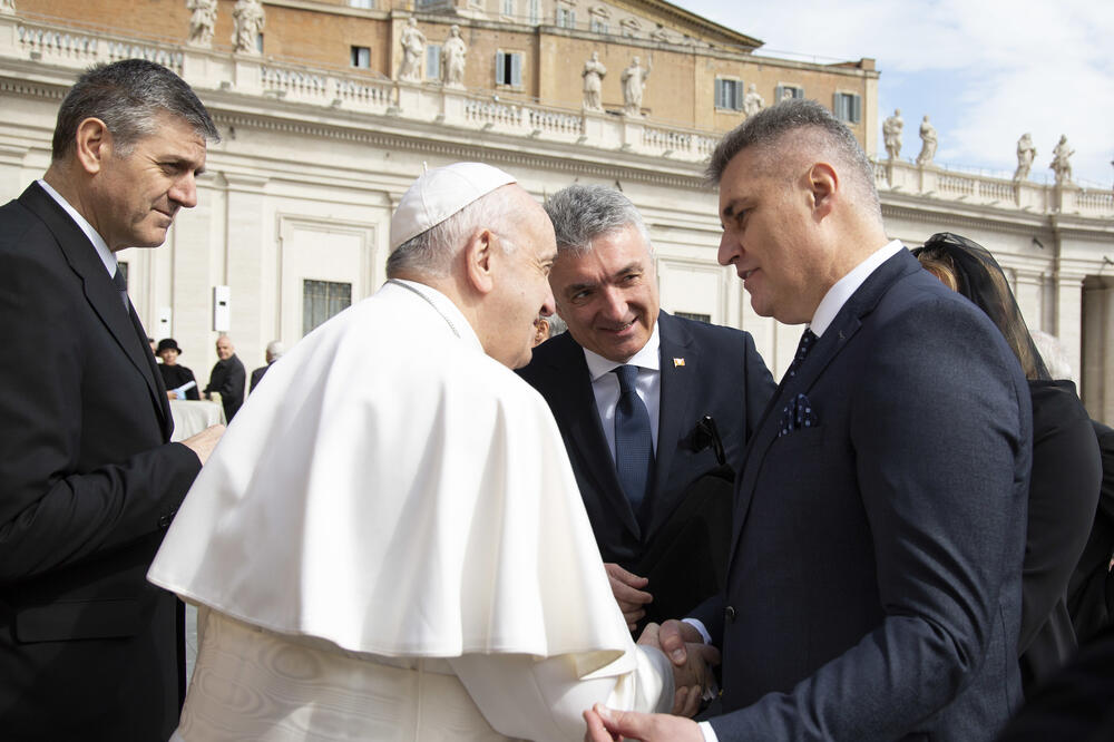 Brajović i papa, Foto: Igor Šljivančanin