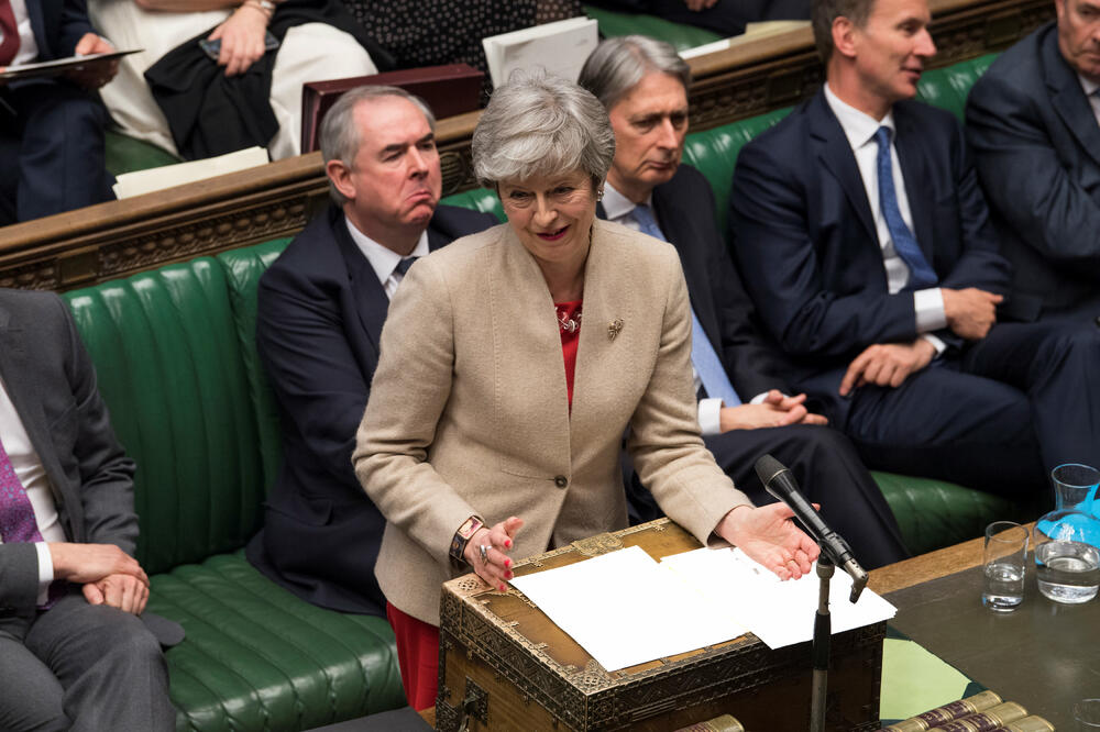 Mej u britanskom parlamentu, Foto: Reuters