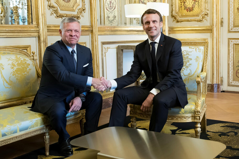 Emanuel Makron i kralj Abdulah II, Foto: Reuters