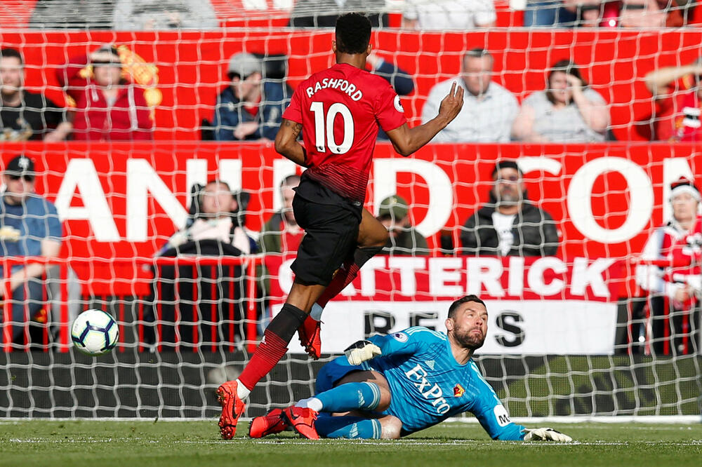 Markus Rašford postiže vodeći pogdak, Foto: Reuters