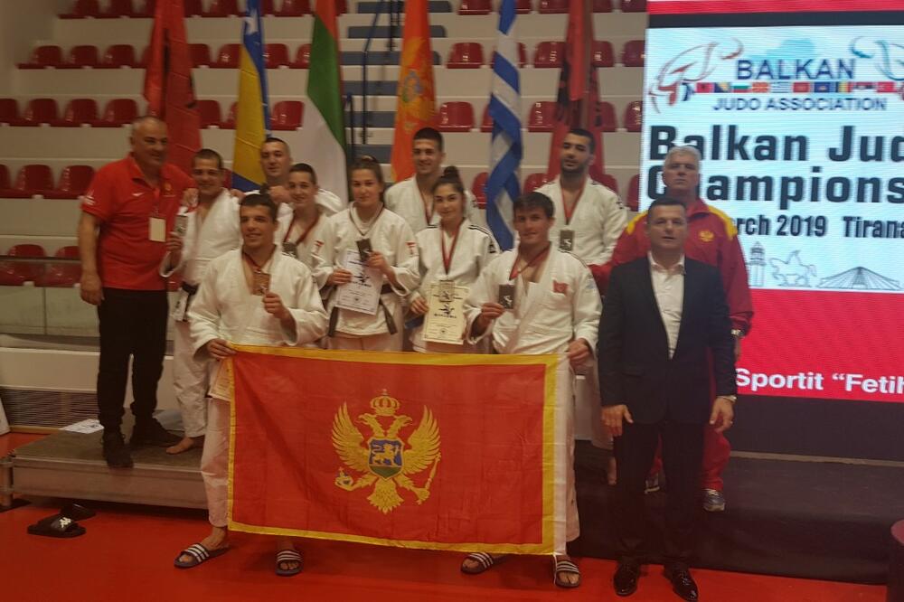 Crnogorski džudisti u Tirani, Foto: DŽSCG