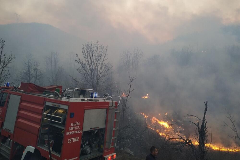 Požar na Cetinju, Foto: Cetinjski list