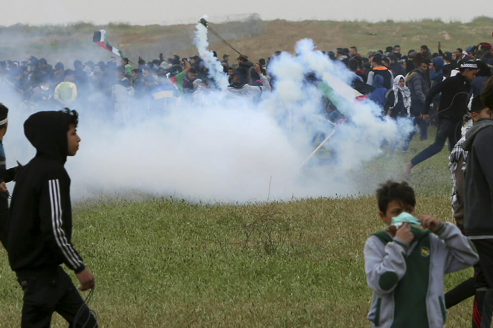 Protesti u pojasu Gaze, Foto: Adel Hana/AP