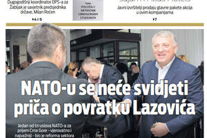 Naslovna strana "Vijesti" za drugi april