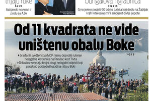 Naslovna strana "Vijesti" za 3. april