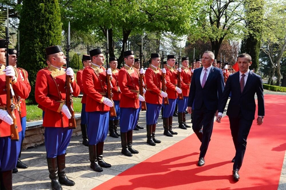 Bošković i Kunasek u Podgorici, Foto: Ministarstvo odbrane
