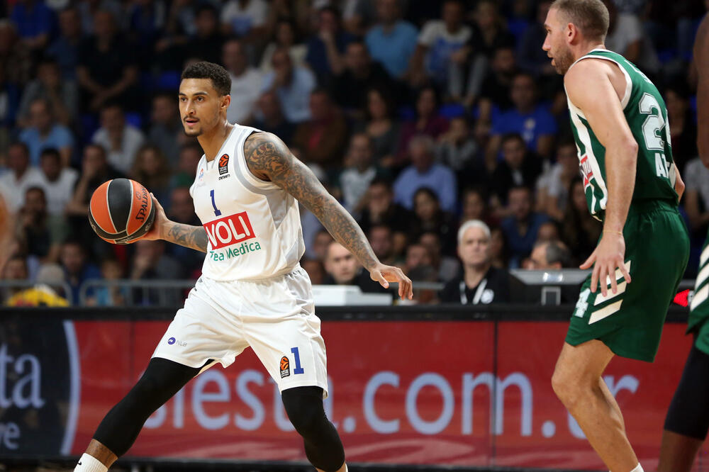 Edvin Džekson na prvoj utakmici sa Panatinaikosom, Foto: Filip Roganović