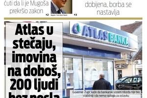 Naslovna strana "Vijesti" za 6. april