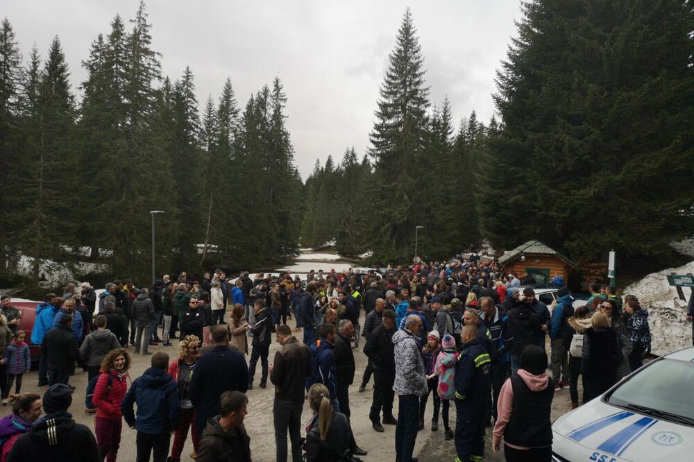 Sa današnjeg protesta na Žabljaku, Foto: Vanja Kosović