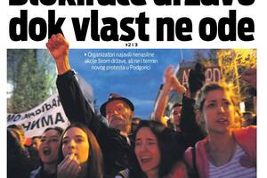 Naslovna strana "Vijesti" za 7. april