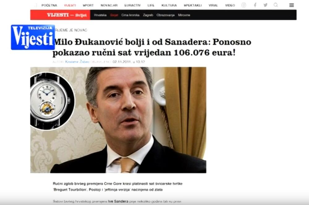 Milo Đukanović, Foto: Screenshot/TV Vijesti