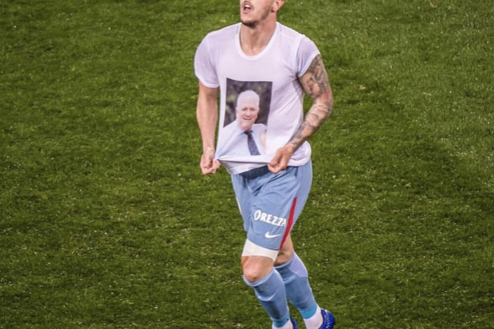 Stevan Jovetić nakon gola Gengamu u subotu, Foto: Instagram