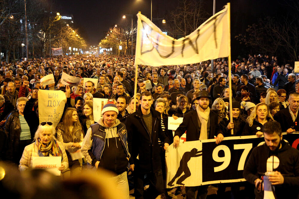 Sa "Odupri se" protesta, Foto: Filip Roganović