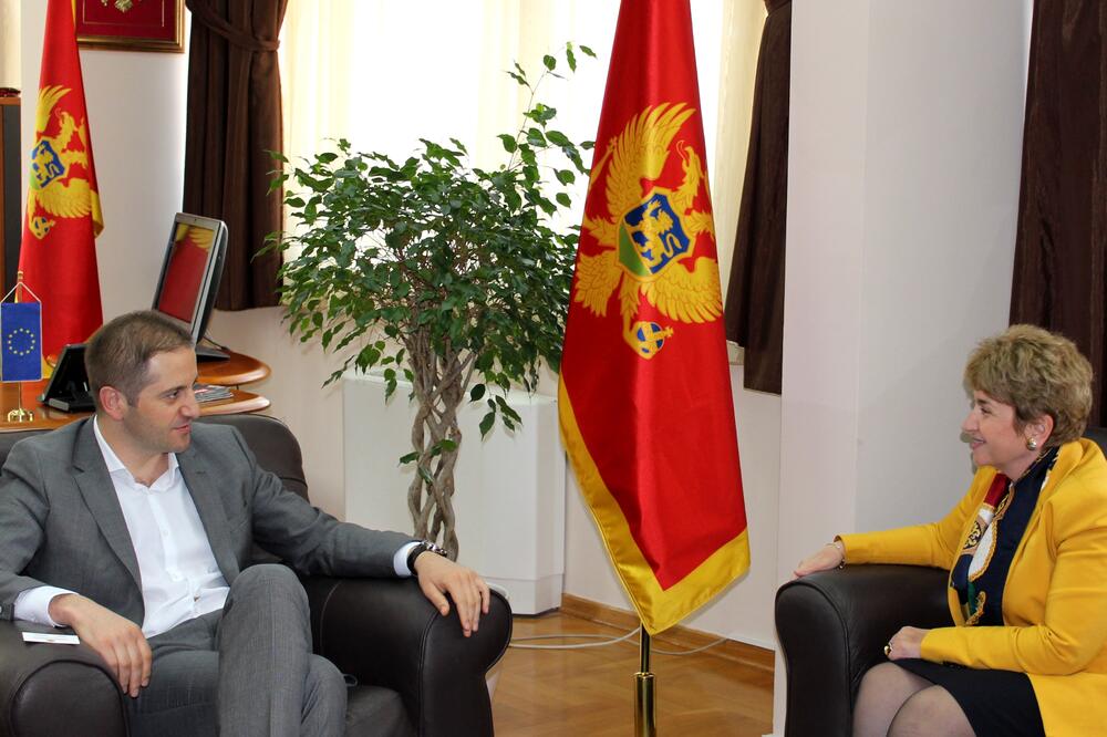 Šehović sa ambasadorkom Bugarske, Foto: Ministarstvo prosvjete