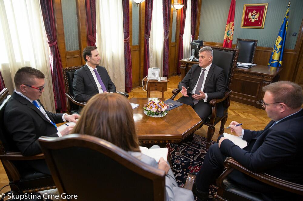 Sa sastanka Brajovića i Kovača, Foto: Skupština Crne Gore