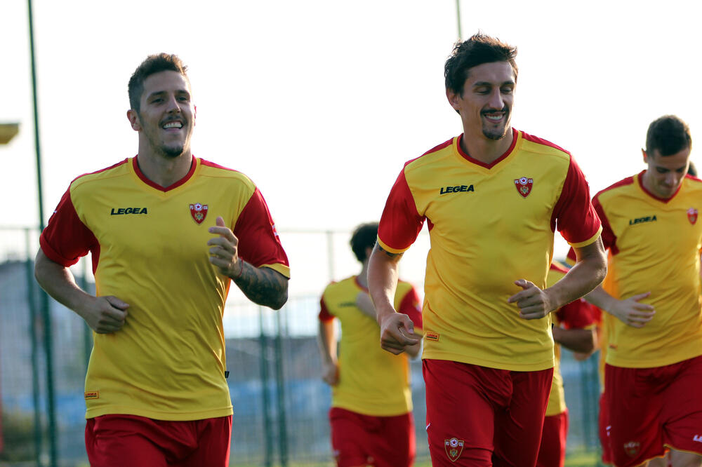 Savić i Jovetić u dresu reprezentacije, Foto: Filip Roganović