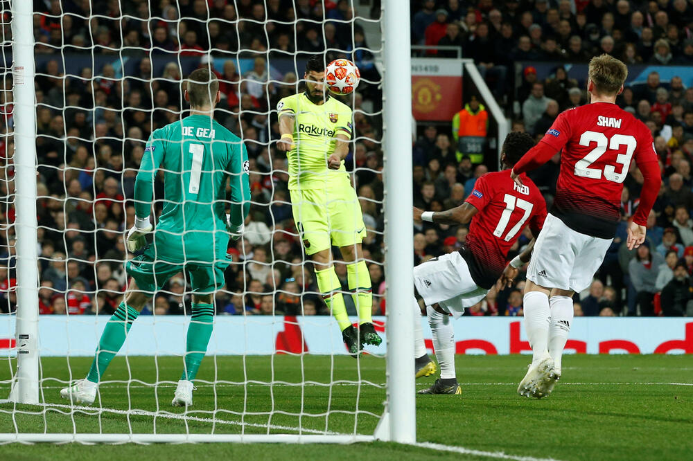 Momenat kada je pao jedini gol na “Old trafordu”, Foto: Reuters