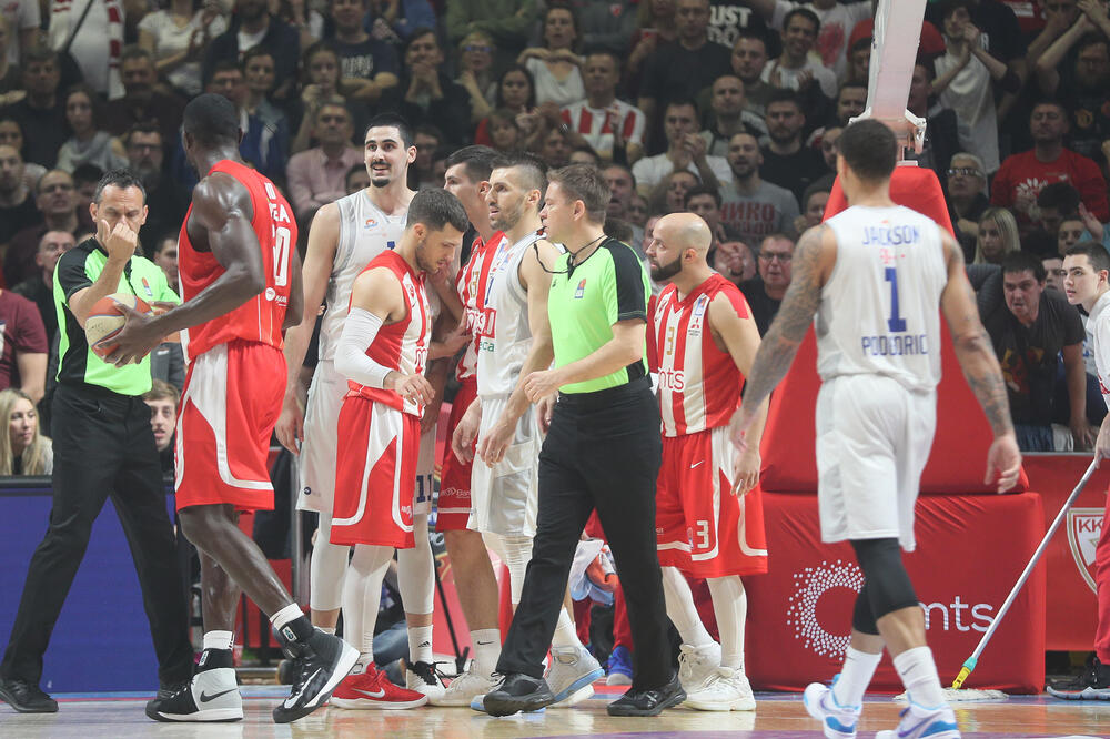Sa utakmice Crvena zvetda - Budućnost Voli, Foto: Crvena zvezda MTS