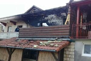 Nikšić: Požar pričinio veliku štetu kući Vučeljića