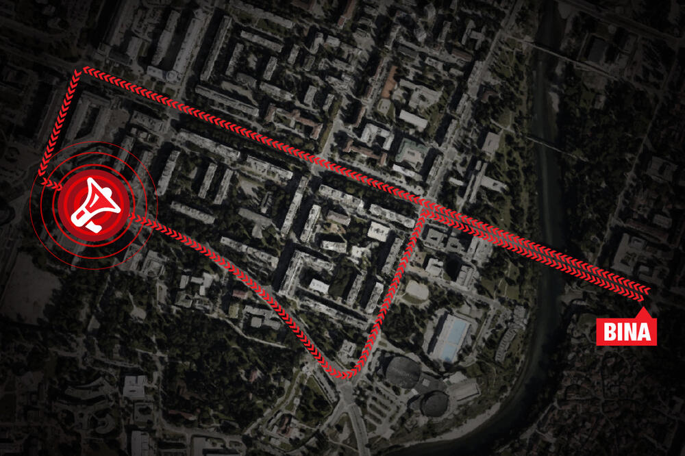 Ruta večerašnjeg protesta, Foto: Odupri se