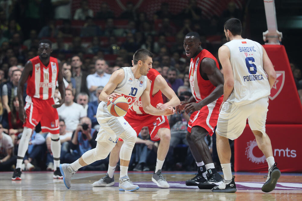 Sa utakmice Crvena zvezda - Budućnost Voli, Foto: Crvena zvezda MTS