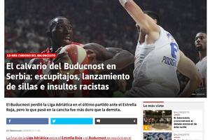"As": Budućnost razapeta u Beogradu; "Gazeta delo sport": Rasizam...