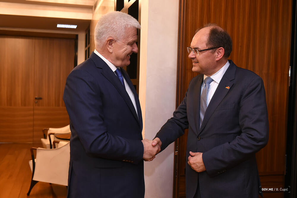 Marković i Šmit, Foto: Bojana Ćupić/Vlada Crne Gore