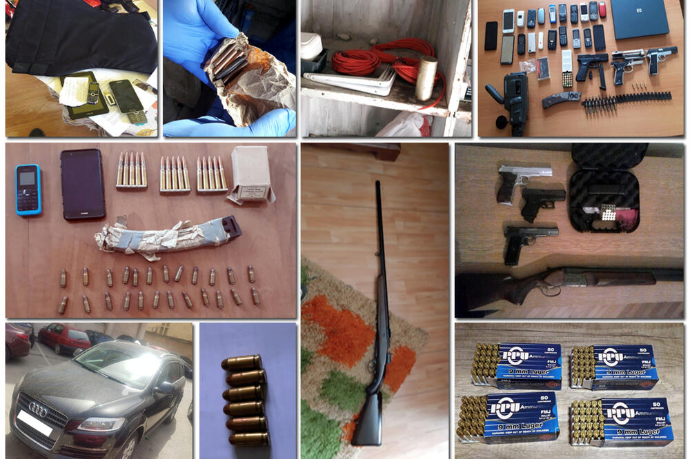 Predmeti oduzeti u pretresima, Foto: Uprava policije