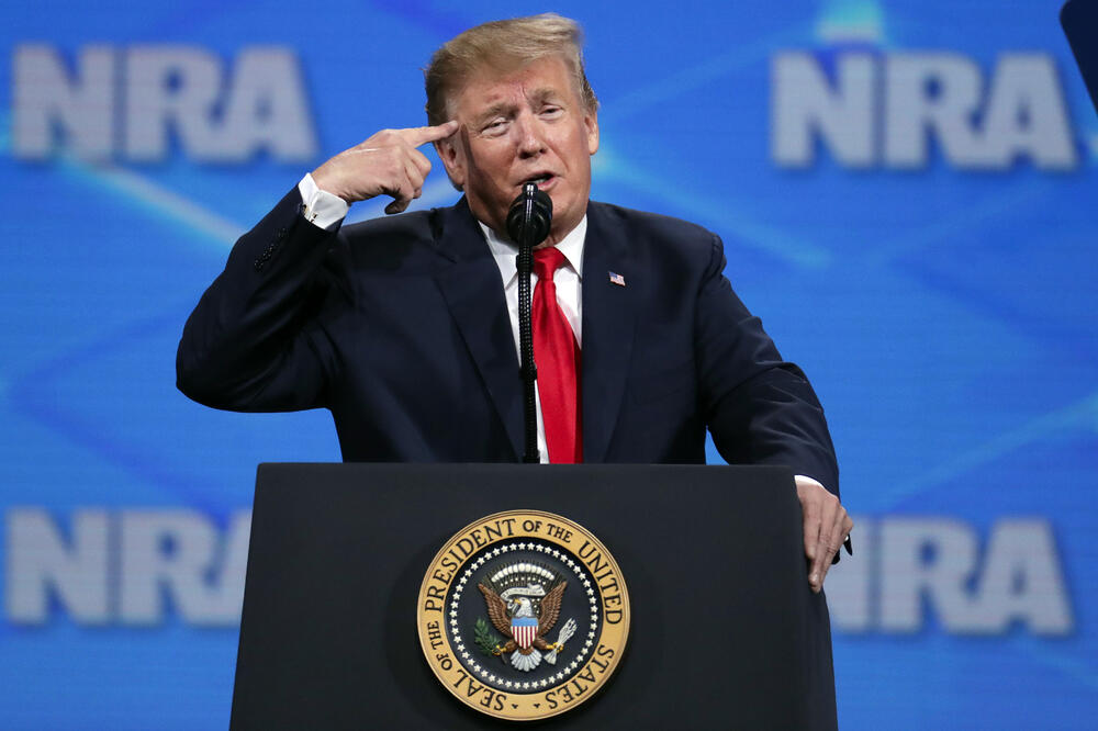 Tarmp u govoru pred NRA, Foto: Michael Conroy/AP